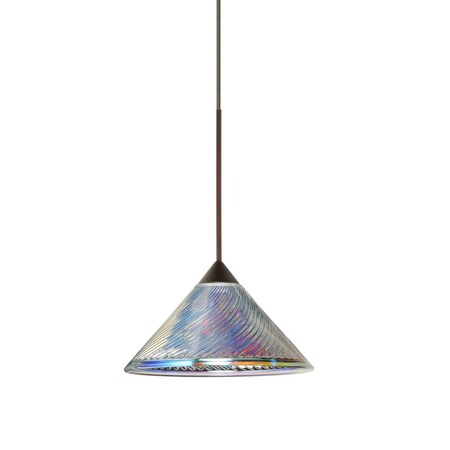 Besa Lighting Besa Pendant Swirl Bronze Dicro Swirl 1x50W Halogen 1XC-550493-BR